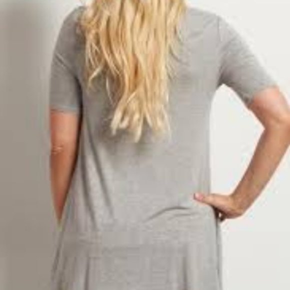 American Apparel Gray Tunic Flowy ¼ Sleeve Length Babydoll Dress - Picture 10 of 10